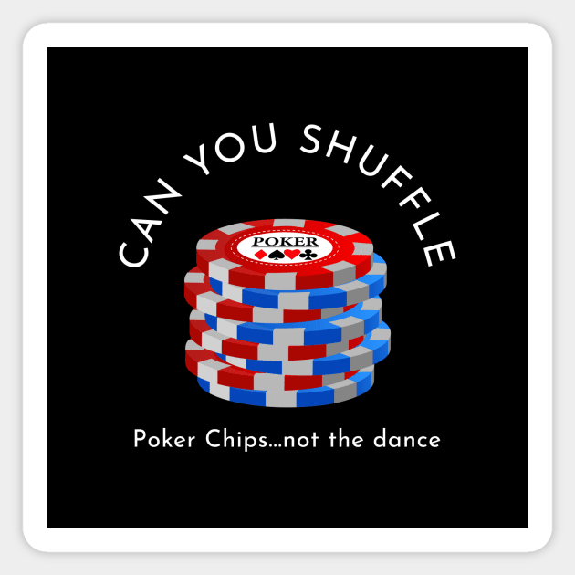 Poker Chips Shuffle Sticker by Poker Day